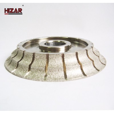 China wholesale high quality vacuum brazed diamond profiling wheel