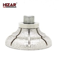 HIZAR HWRV vacuum brazed stone granite edge diamond profile wheel bit