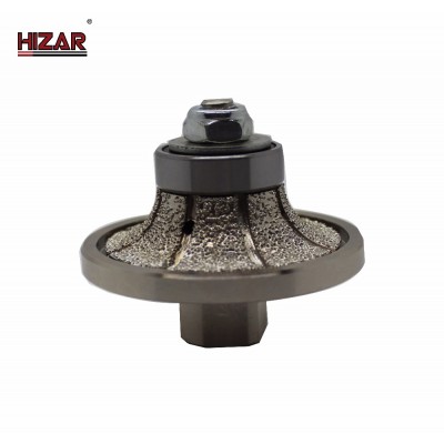 Vacuum Brazed Bullnose profile wheel for stone For Marble Angle Grinder