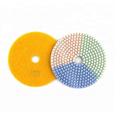 HIZAR HPWC Wet use 3-coloar marble diamond polishing pad